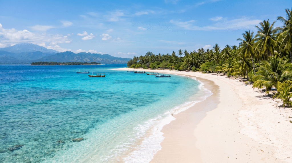 Discover the crystal-clear waters, white-sand beaches and relaxed island atmosphere of Gili Trawangan