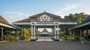 Kraton Yogyakarta royal palace complex in Indonesia, elegant traditional Javanese architecture