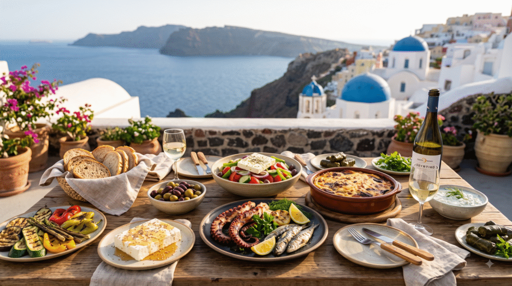 santorini cusine