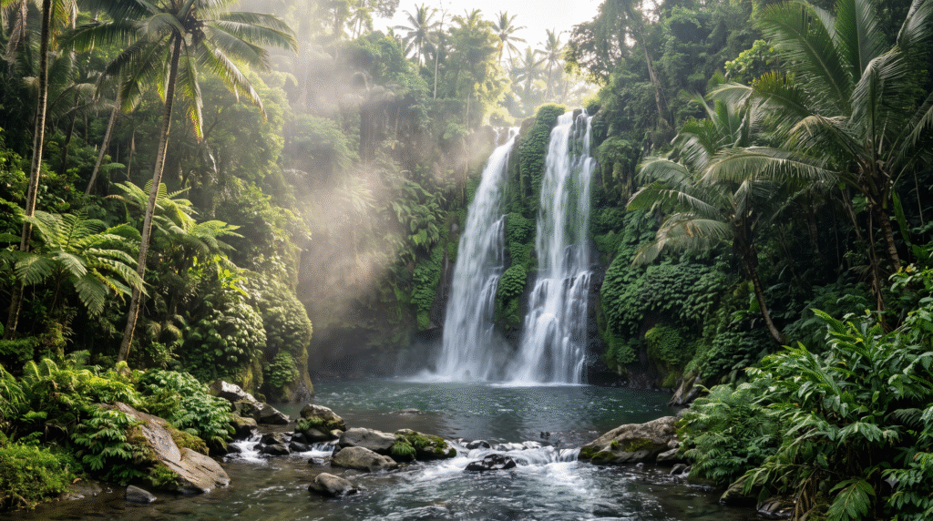 Chase Lombok's Waterfalls