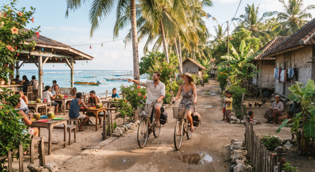 islands by bicycle and discover local paths, beachfront cafés, tropical scenery and small island communities.