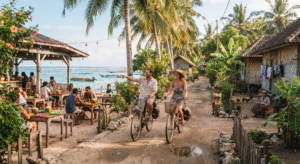 islands by bicycle and discover local paths, beachfront cafés, tropical scenery and small island communities.
