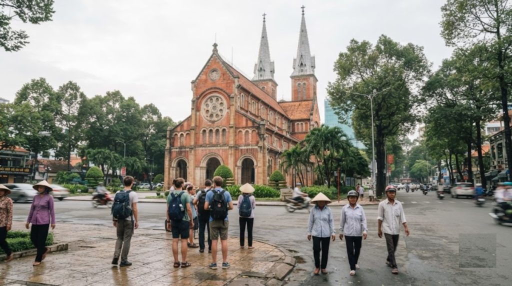 Saigon Notre Dame Cathedral Area