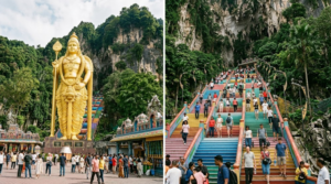 professional cultural travel photograph of Batu Caves near Kuala Lumpur, Malaysia,