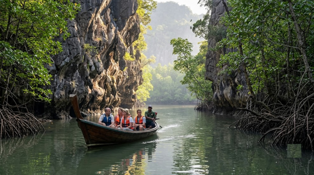 professional nature travel photograph of Kilim Geoforest Park in Langkawi, Malaysia,