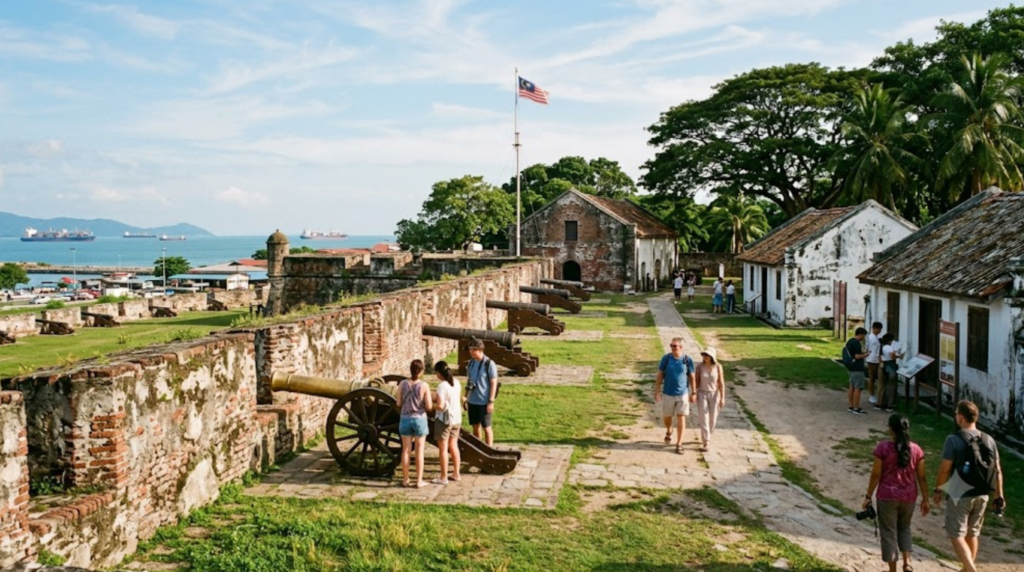 professional heritage travel photograph of Fort Cornwallis in George Town, Penang,