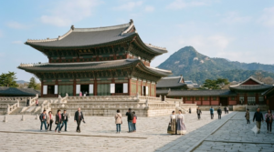 travel photograph of Gyeongbokgung Palace in Seoul, South Korea